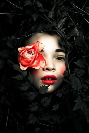 少女印花花型图片
