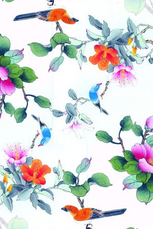 花卉印花花型图片