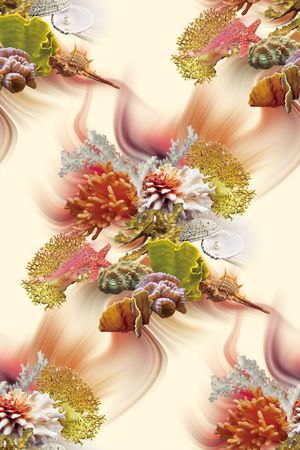 抽象印花花型图片