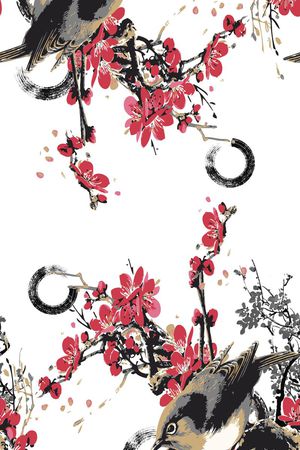 中国风印花花型图片
