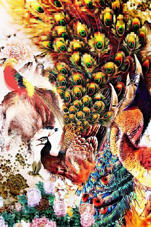 独版印花花型图片