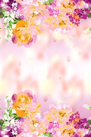 花卉印花花型图片