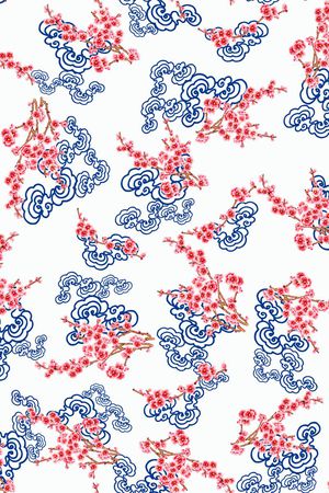 云纹印花花型图片