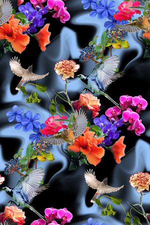 花卉印花花型图片