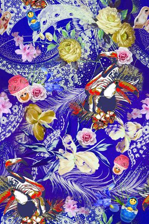 花卉印花花型图片