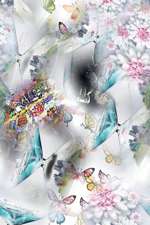 衬衣印花花型图片