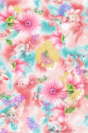 缤纷印花花型图片