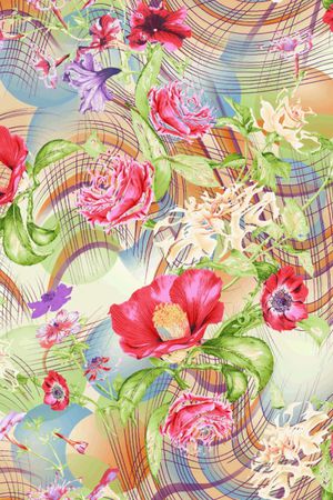 华美印花花型图片