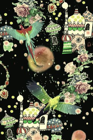 女装印花花型图片