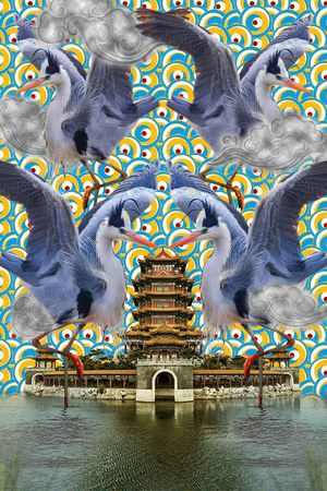中国风印花花型图片