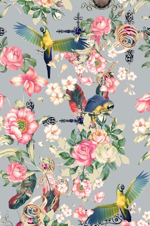室内家纺印花花型图片