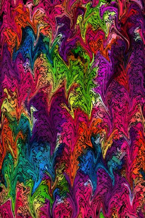 波纹印花花型图片