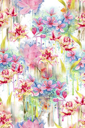 花卉印花花型图片