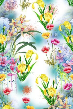 花卉印花花型图片
