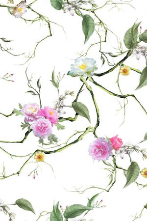 树枝印花花型图片
