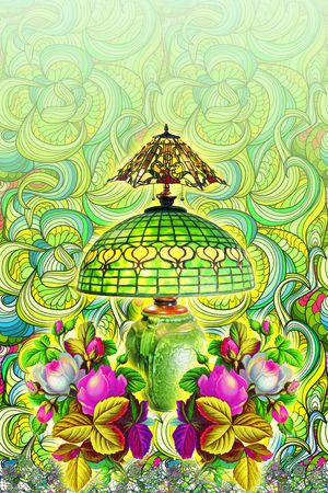 手绘花朵印花花型图片