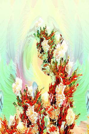 海藻印花花型图片