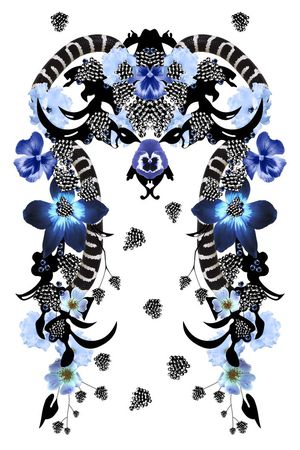 花卉印花花型图片