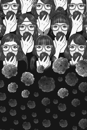 潮流大牌印花花型图片