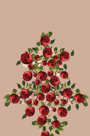花卉印花花型图片