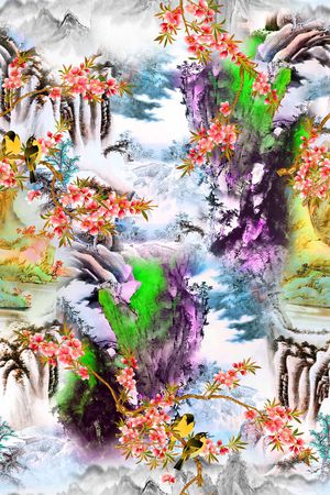 花卉印花花型图片