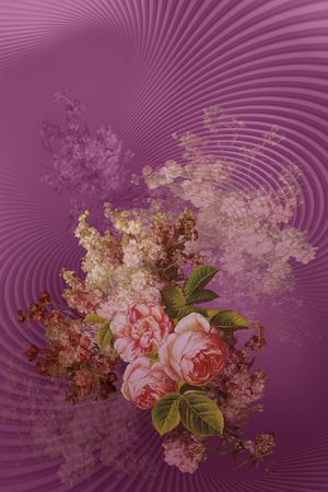 写实印花花型图片