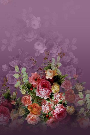 定位花印花花型图片
