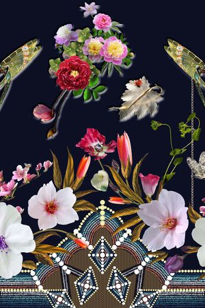 花卉印花花型图片