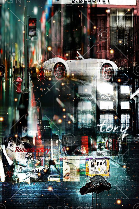 抽象印花花型图片