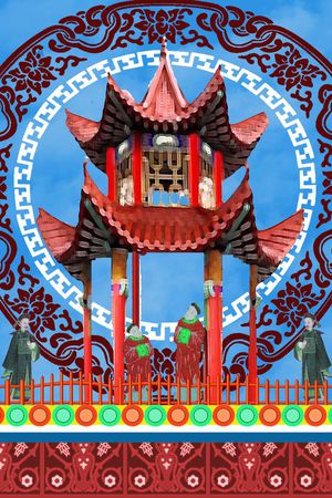 复古印花花型图片
