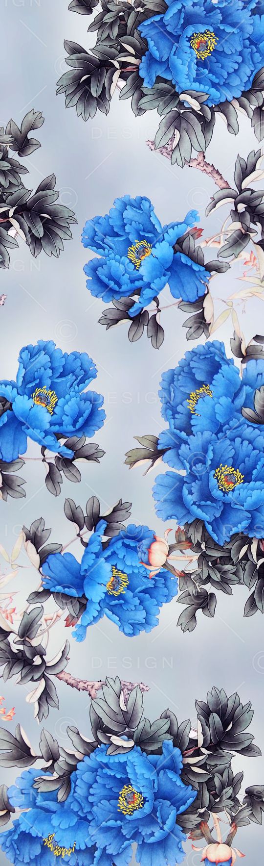 手绘印花花型图片