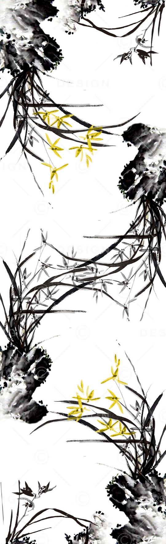 手绘印花花型图片