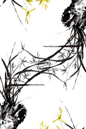 手绘印花花型图片