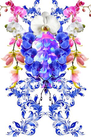 大花印花花型图片
