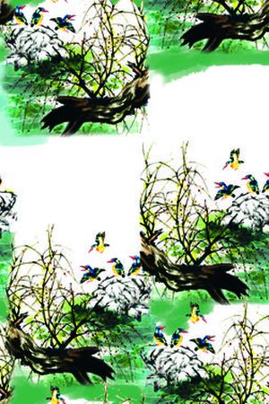抽象印花花型图片