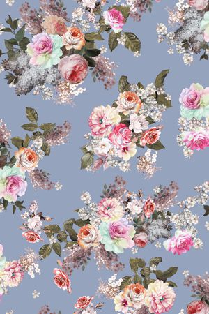 油画印花花型图片