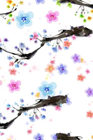 花卉印花花型图片
