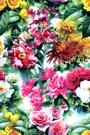 花朵印花花型图片