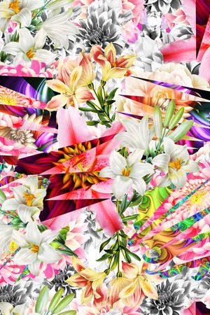 流行时尚印花花型图片