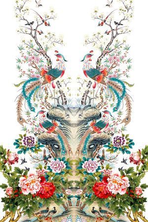 中国风印花花型图片