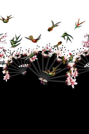 鸟印花花型图片