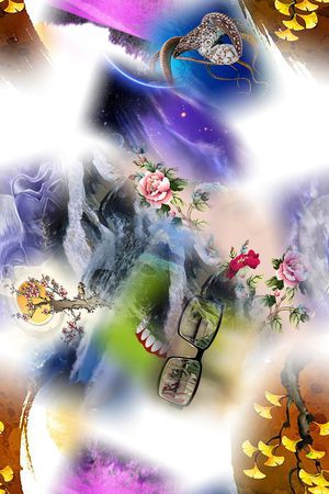 大牌印花花型图片