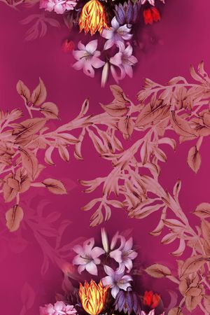 油画印花花型图片