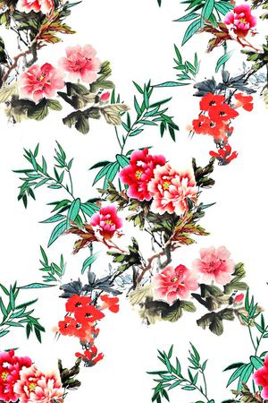 中国风印花花型图片