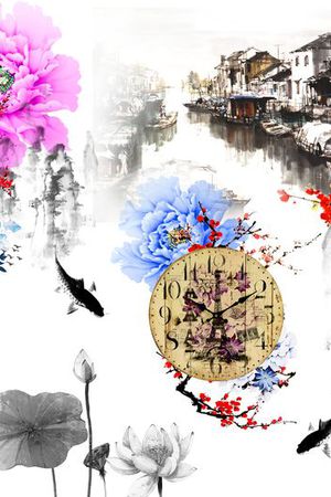 中国风印花花型图片