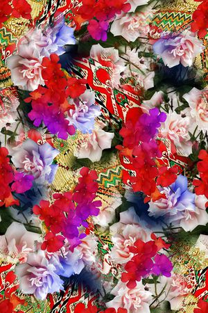 时尚女装印花花型图片