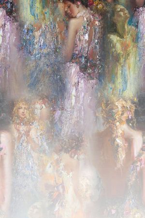 油画印花花型图片