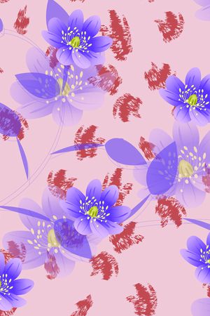 紫花·印花花型图片