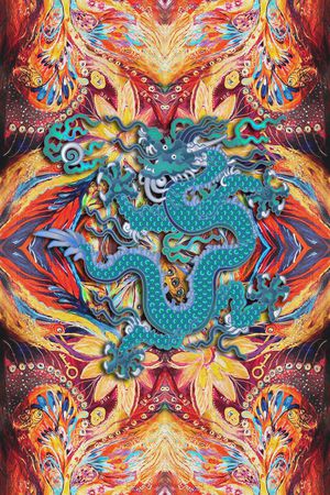 龙印花花型图片