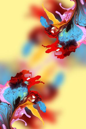手绘印花花型图片
